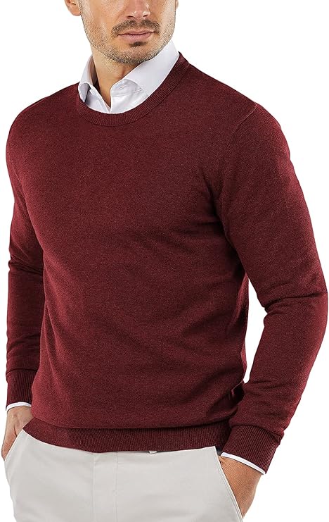 Strickpullover | Rundhalsausschnitt | Pullover | Baumwollpullover | Herrenpullover-Grau-XS-Chaps Herrenmode