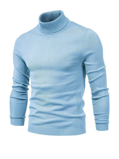 Strickpullover | Schmale Passform | Langärmlig | Rollkragen | Herrenbekleidung-Chaps Herrenmode