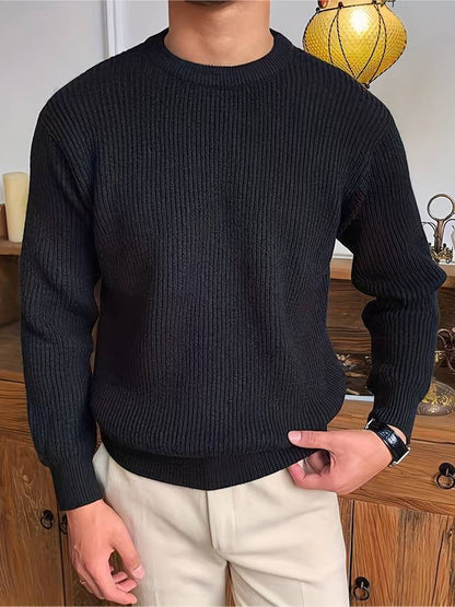 Strickpullover – warm – Rippstrick – Strickpullover – Herren-Strickwaren-Chaps Herrenmode