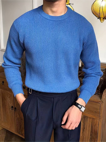 Strickpullover – warm – Rippstrick – Strickpullover – Herren-Strickwaren-Chaps Herrenmode