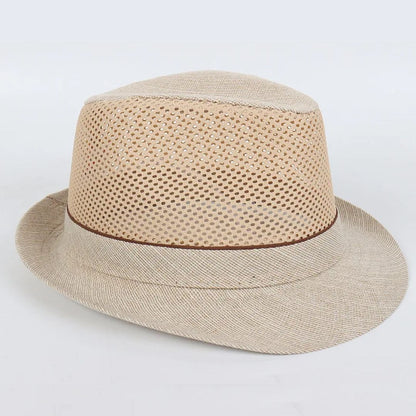 Strohhut für Männer | Deutsch | Oktoberfest | Hut mit Krempe | Korbhut für Männer-Beige-57 cm-Chaps Herrenmode