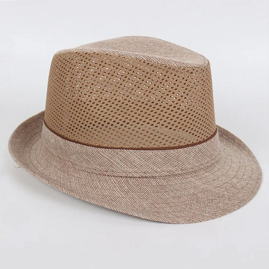 Strohhut für Männer | Deutsch | Oktoberfest | Hut mit Krempe | Korbhut für Männer-Khaki-57 cm-Chaps Herrenmode