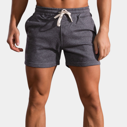Sweat Shorts - Sportliche Freizeitshorts für Männer mit elastischem Bund-Tiefesgrau-36-Chaps Herrenmode