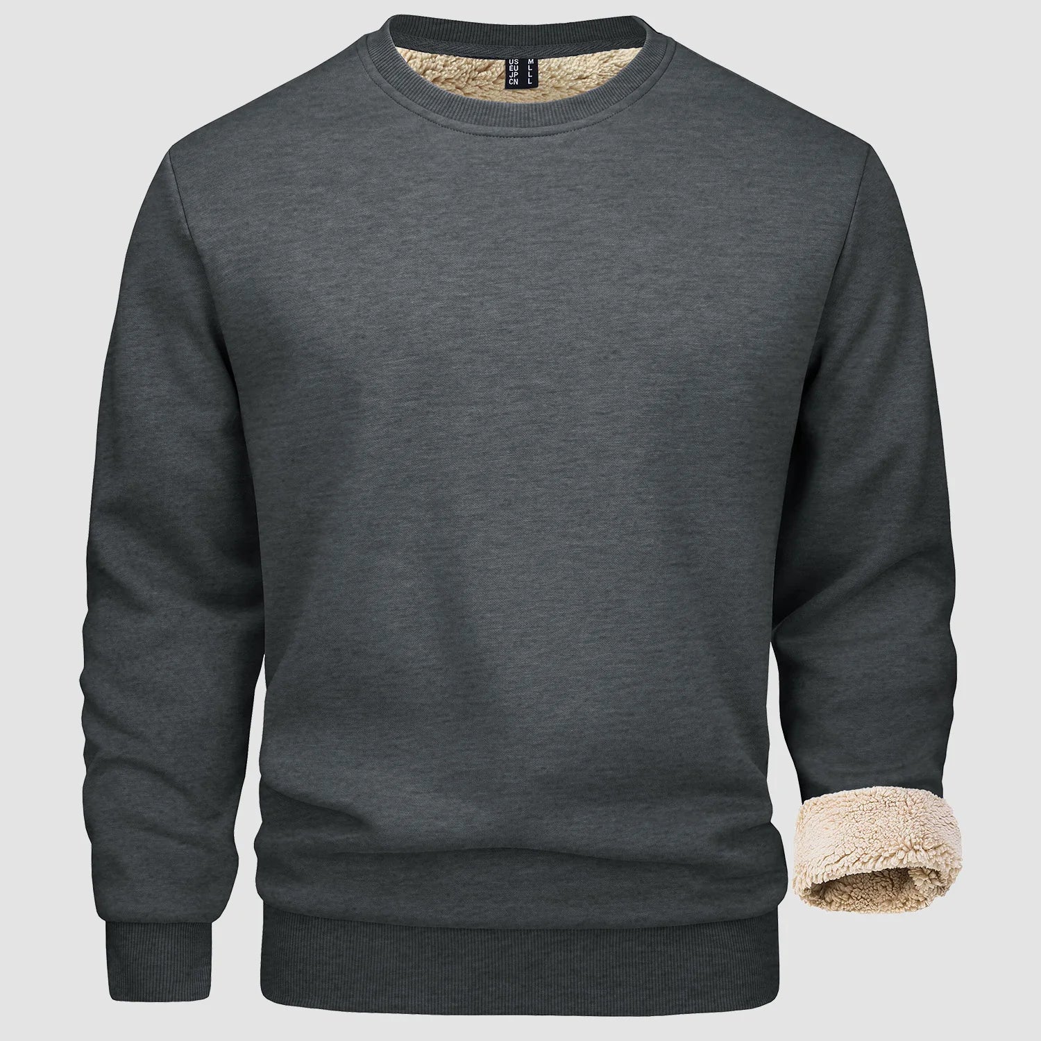 Sweatshirt – Warm – Rundhalsausschnitt – Winterpullover – Fleecegefütterte Sweatshirts für Männer-Chaps Herrenmode