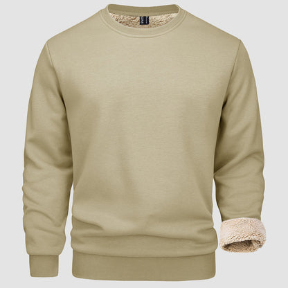 Sweatshirt – Warm – Rundhalsausschnitt – Winterpullover – Fleecegefütterte Sweatshirts für Männer-Chaps Herrenmode