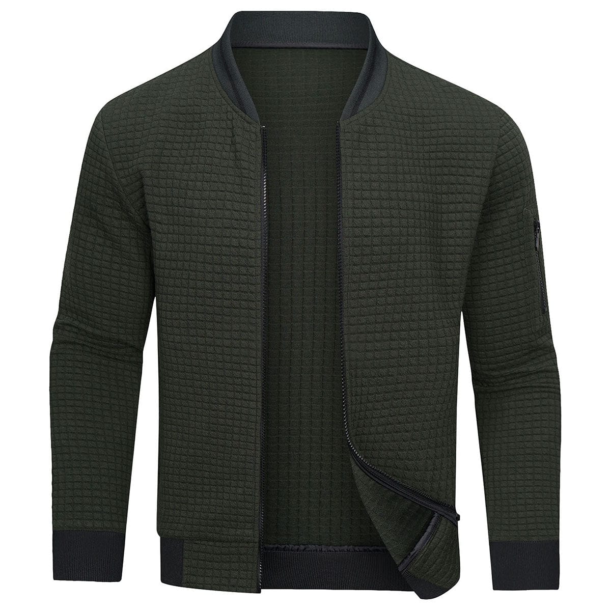 Sweatshirt mit Reißverschluss - Langarm - Warm - Strickjacke mit Reißverschluss - Herrenjacke-Chaps Herrenmode