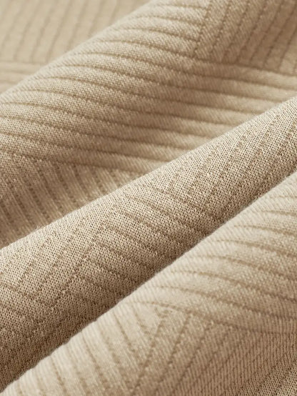 Sweatshirt mit Viertelreißverschluss | Mit Kragen | Normaler Reißverschluss | Herren-Pullover mit halbem Reißverschluss | Herrenbekleidung-Chaps Herrenmode