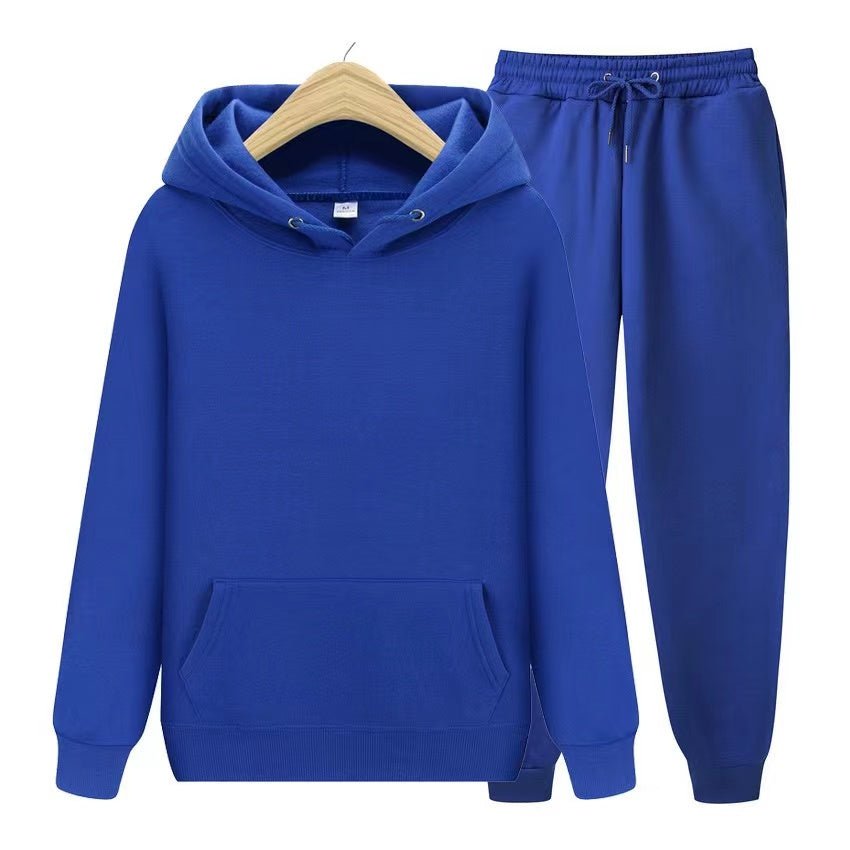 Sweatsuit – bequem – zweiteilig – Jogginganzug mit Kapuze – Jogginganzüge für Männer-Blau-S-Chaps Herrenmode