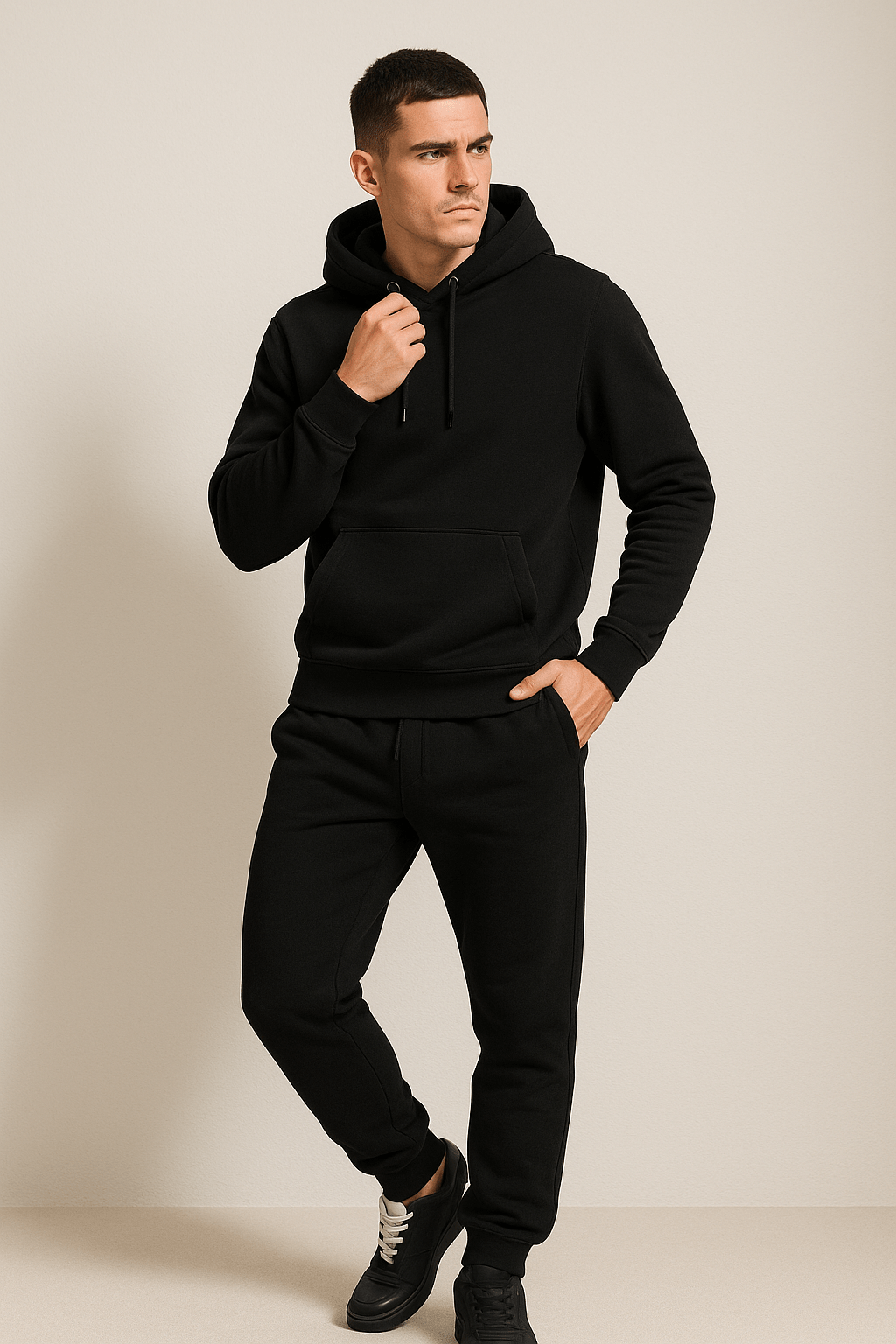Sweatsuit – bequem – zweiteilig – Jogginganzug mit Kapuze – Jogginganzüge für Männer-Chaps Herrenmode