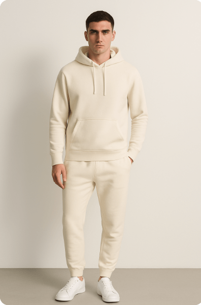 Sweatsuit – bequem – zweiteilig – Jogginganzug mit Kapuze – Jogginganzüge für Männer-Chaps Herrenmode