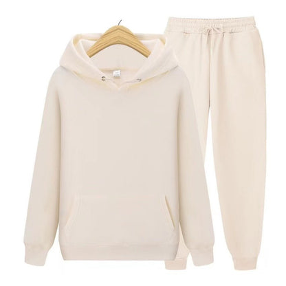 Sweatsuit – bequem – zweiteilig – Jogginganzug mit Kapuze – Jogginganzüge für Männer-Khaki-S-Chaps Herrenmode