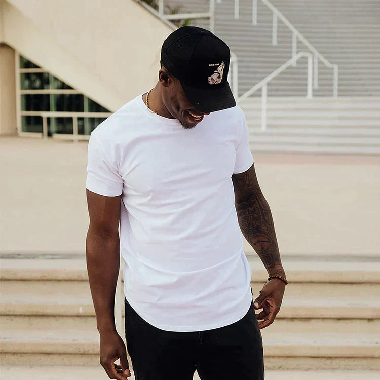 T-Shirt | Kurzarm | Rundhalsausschnitt | Slim-Fit-T-Shirts | Herren-T-Shirts-Chaps Herrenmode
