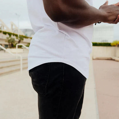 T-Shirt | Kurzarm | Rundhalsausschnitt | Slim-Fit-T-Shirts | Herren-T-Shirts-Chaps Herrenmode