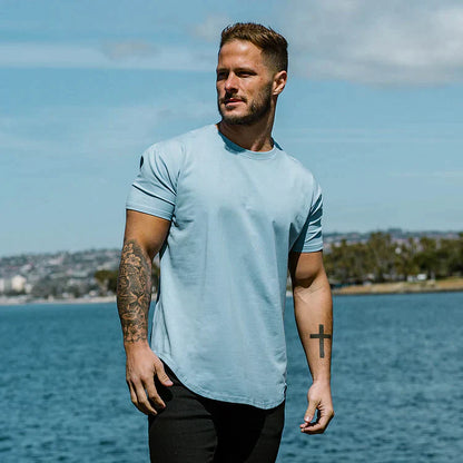 T-Shirt | Kurzarm | Rundhalsausschnitt | Slim-Fit-T-Shirts | Herren-T-Shirts-Chaps Herrenmode