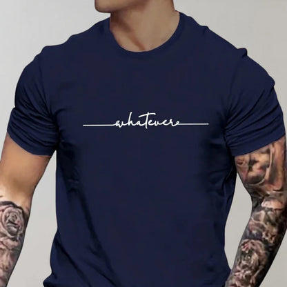 T-Shirt – Kurzärmeliges T-Shirt mit Rundhalsausschnitt für Männer-Marineblau-XS-Chaps Herrenmode