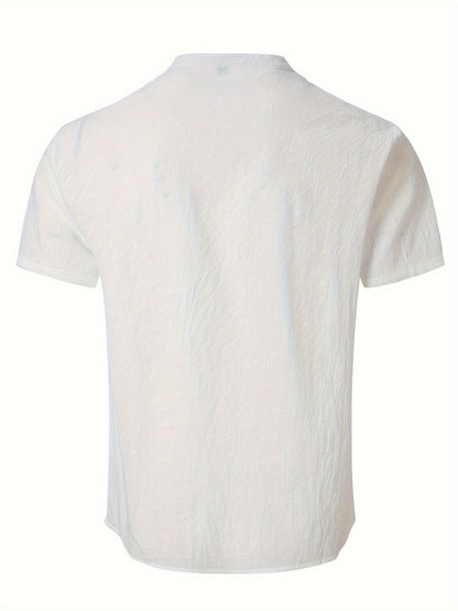 T-Shirt - Leichtgewicht - Knopfleiste - Sommerhemd - Herrenbekleidung-Chaps Herrenmode