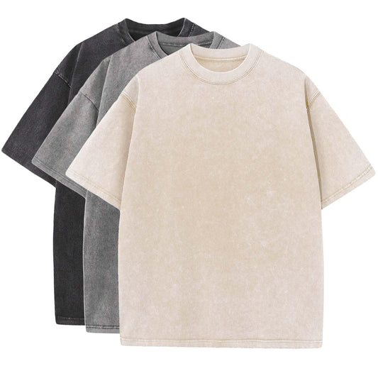T-Shirt-Set – Oversize – Rundhalsausschnitt – T-Shirt-Set – Herren-T-Shirts-S-Chaps Herrenmode
