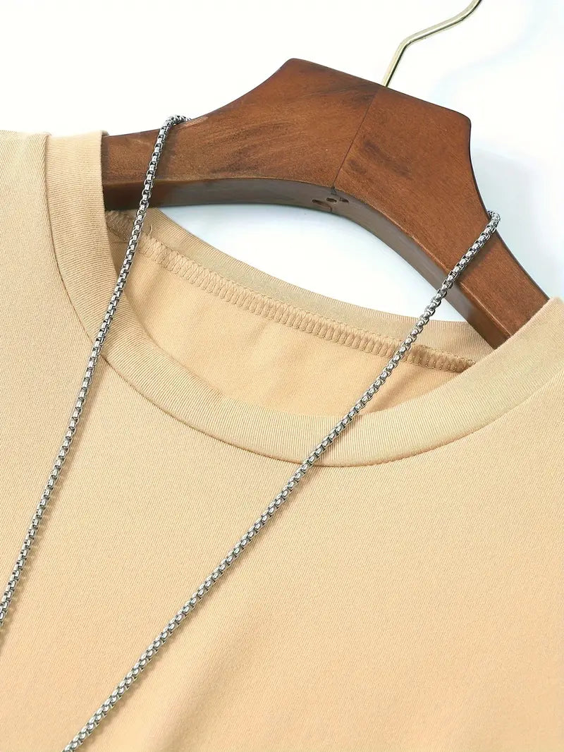 T-Shirt – schlicht – Rundhalsausschnitt – Basic-T-Shirt – Herrenbekleidung-Chaps Herrenmode