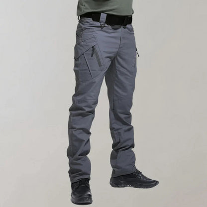 Taktische Hose | Elastisch | Gerade geschnittenes Bein | Cargohose | Herren-Grau-M-Chaps Herrenmode