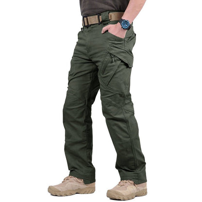 Taktische Hose – Wasserdicht – Freizeit – Cargohose – Herrenhose-Armeegrün-S-Chaps Herrenmode