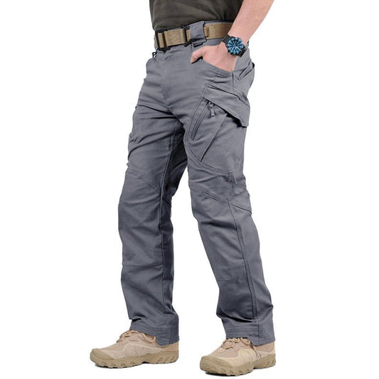 Taktische Hose – Wasserdicht – Freizeit – Cargohose – Herrenhose-Grau-S-Chaps Herrenmode