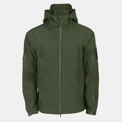 Taktische Jacke - Kapuze - Wasserdicht - Outdoorjacke - Windjacke für Männer-Armeegrün-S-Chaps Herrenmode