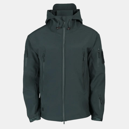 Taktische Jacke - Kapuze - Wasserdicht - Outdoorjacke - Windjacke für Männer-Grau-S-Chaps Herrenmode