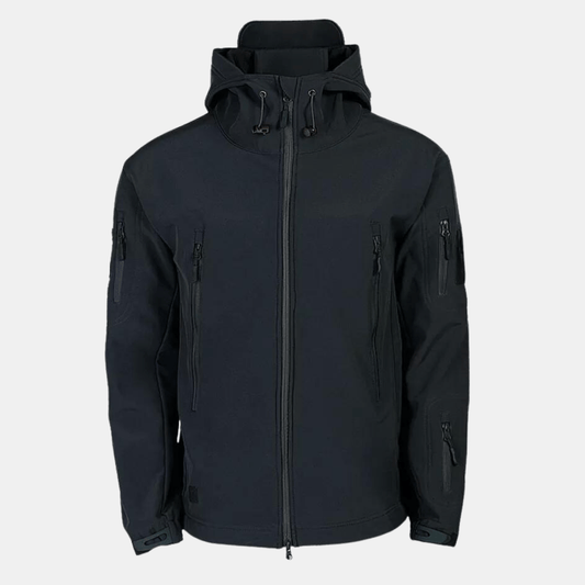 Taktische Jacke - Kapuze - Wasserdicht - Outdoorjacke - Windjacke für Männer-Marineblau-S-Chaps Herrenmode