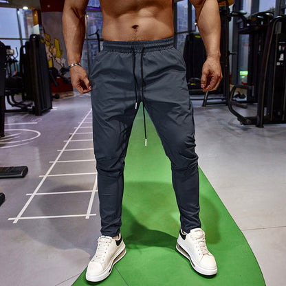 Trainingshose – Trainingshose für Männer mit elastischem Bund-Grau-S-Chaps Herrenmode