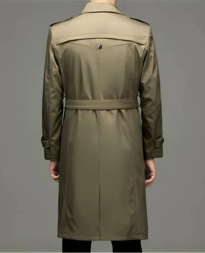 Trenchcoat - Zweireiher - Mittellang - Herrenjacke - Herbstjacke-Chaps Herrenmode