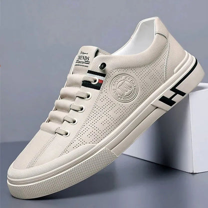 Turnschuhe – Slip-Ons Atmungsaktiv – Wanderschuhe – Herrenschuhe-Beige-39-Chaps Herrenmode