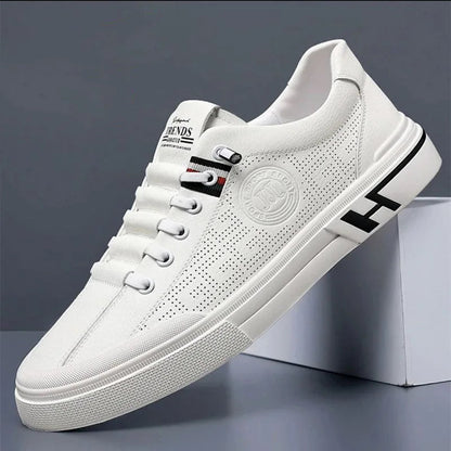 Turnschuhe – Slip-Ons Atmungsaktiv – Wanderschuhe – Herrenschuhe-Weiß-39-Chaps Herrenmode