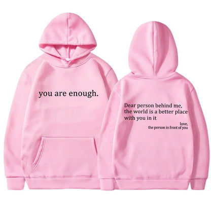Übergroßer Hoodie - Unisex Warm bedruckter Text Pullover Hoodie-Rosa-S-Chaps Herrenmode