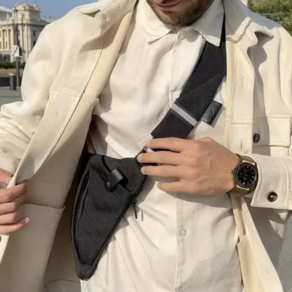 Umhängetasche – verstellbar – diebstahlsicher – Brustbeutel – Herrentaschen-Chaps Herrenmode