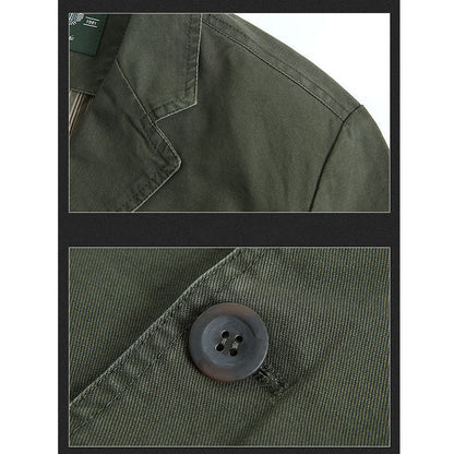 Vintage Jacke - Einreihig - Taschen - Herrenjacke - Herbstjacke-Chaps Herrenmode