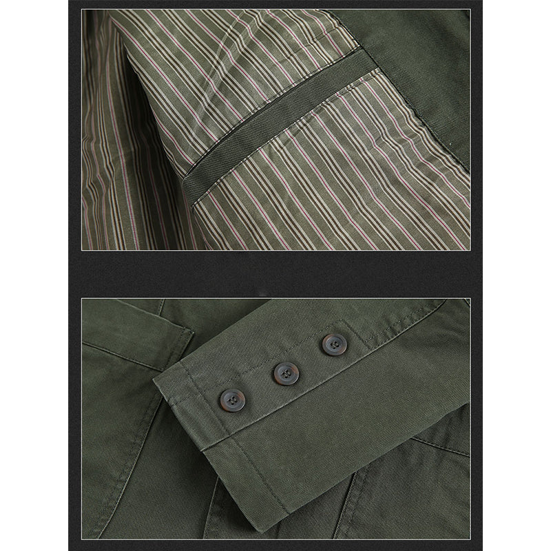 Vintage Jacke - Einreihig - Taschen - Herrenjacke - Herbstjacke-Chaps Herrenmode
