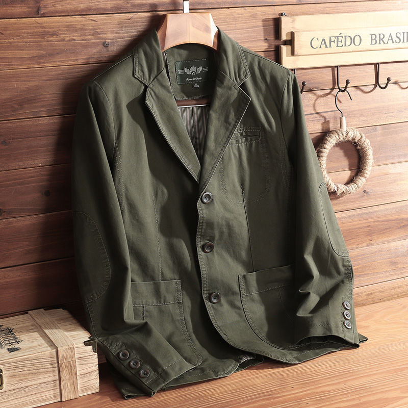 Vintage Jacke - Einreihig - Taschen - Herrenjacke - Herbstjacke-Chaps Herrenmode