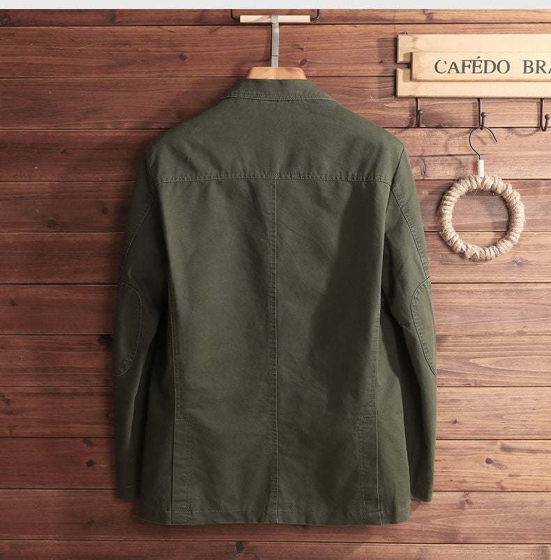Vintage Jacke - Einreihig - Taschen - Herrenjacke - Herbstjacke-Chaps Herrenmode