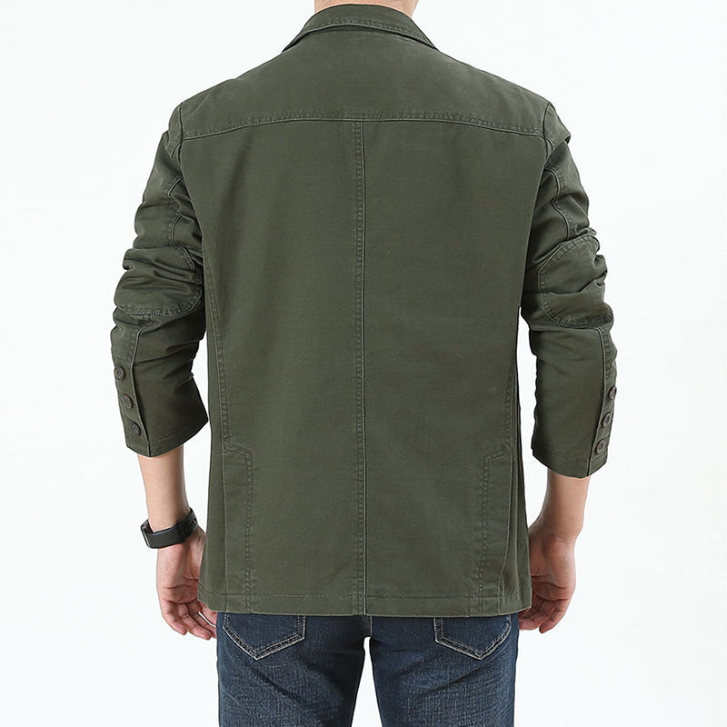 Vintage Jacke - Einreihig - Taschen - Herrenjacke - Herbstjacke-Chaps Herrenmode