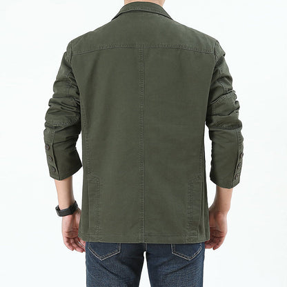 Vintage Jacke - Einreihig - Taschen - Herrenjacke - Herbstjacke-Chaps Herrenmode