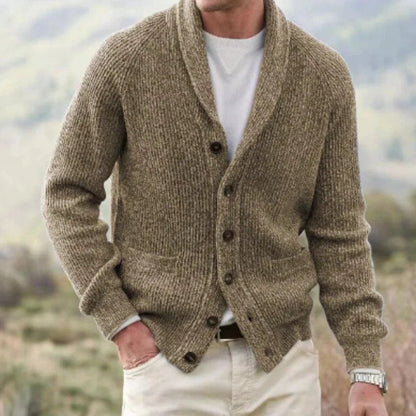 Vintage Weste mit V-Ausschnitt-Kamel-S-Chaps Herrenmode