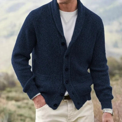Vintage Weste mit V-Ausschnitt-Marineblau-S-Chaps Herrenmode