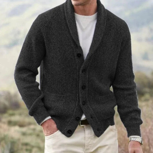 Vintage Weste mit V-Ausschnitt-Schwarz-S-Chaps Herrenmode