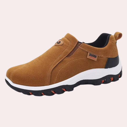 Walking-Schuhe – Herren-Orthopädieschuhe mit Gummisohle zum Hineinschlüpfen-Khaki-39-Chaps Herrenmode