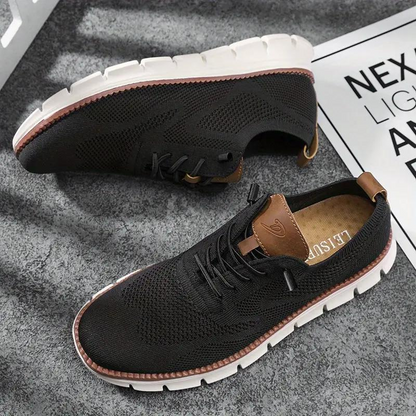 Walking Schuhe | Mesh | Lightweight | Sneakers | Herrenschuhe-Schwarz-40-Chaps Herrenmode
