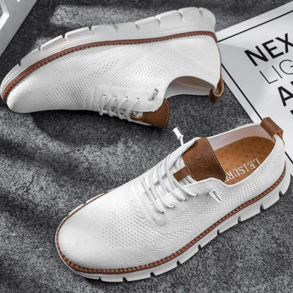 Walking Schuhe | Mesh | Lightweight | Sneakers | Herrenschuhe-Weiß-40-Chaps Herrenmode