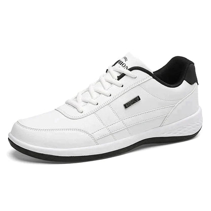 Walking-Schuhe – Schnürschuhe – Orthopädisch – Herren-Sneaker – Turnschuhe-Weiß-39-Chaps Herrenmode