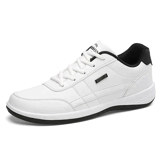 Walking-Schuhe – Schnürschuhe – Orthopädisch – Herren-Sneaker – Turnschuhe-Weiß-39-Chaps Herrenmode