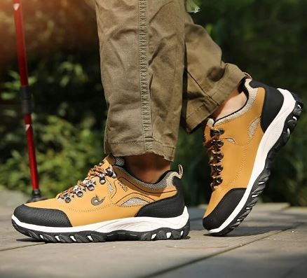 Wanderschuhe | Anti-Rutsch | Atmungsaktiv | Wanderschuhe | Herrenschuhe-Gelb-39-Chaps Herrenmode