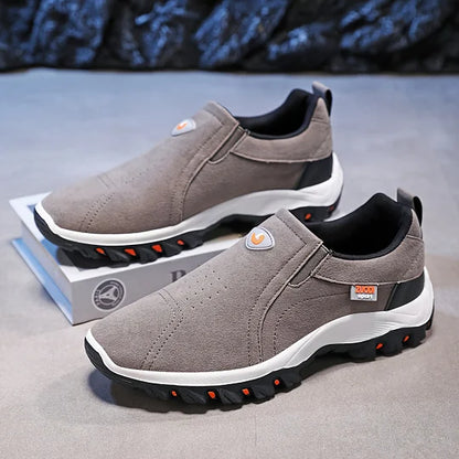 Wanderschuhe | Ergonomisch | Gummisohle | Schlupfschuhe | Herrenschuhe-Grau-39-Chaps Herrenmode